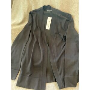 NWT, URBAN COCO Sweater-Black Viscose/Polyester Open Style Cardigan, Medium